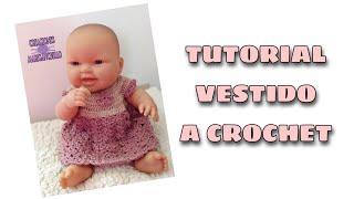 VESTIDO CROCHET PARA MUÑECAS