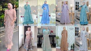 Model Baju Gamis Brokat 2024 untuk Kondangan, Pesta, Lamaran Dll