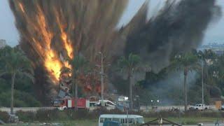 Moment Israeli strike hits Lebanon rescuers in Tyre | AFP