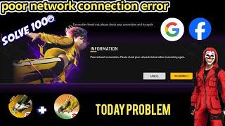 poor network connection please check your network status before connecting again solve problem 100%