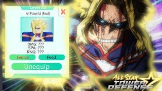 6 Star All Might (Final) All Star Tower Defense (Fanmade)