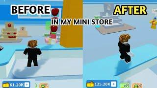 BEFORE AND AFTER: My Mini Shop on ROBLOX