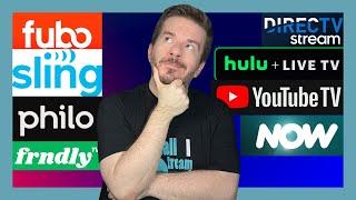 EVERY Live TV Streaming Service Compared: YouTube TV, Hulu Live, Fubo, Sling, Philo, DirecTV, Frndly