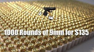 Cheap 9mm brass ammo online (1000 rds = $135) American Eagle