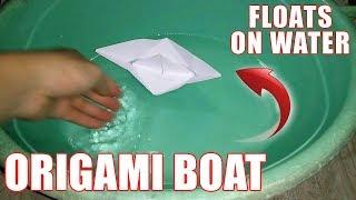 How to Make a Paper Boat Easy Step By Step Instructions – Folding Origami Boat That Floats On Water