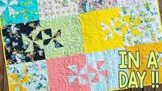 Capri Breeze | Fat Quarter Quilt Pattern | Beginner Quilt Patterns | Easy Quilt Pattern | In A Day