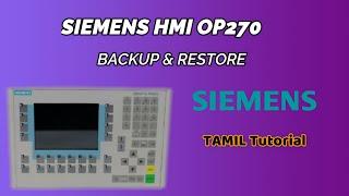 Automation, Plc, Cnc, Fanuc, Siemens, OP270 HMI Backup & Restore Training