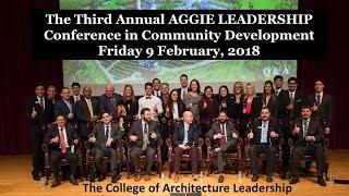 a. The College of Architecture Leadership -- MLPD AGGIE Leadership in Community Dev. Conference.