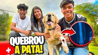 FREDERICO QUEBROU A PATA E VAI PRO VETERINÁRIO! ESTEVÃO ESTÁ DESESPERADO!