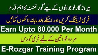 E-Rozgar Training Program 2019 | Earn Money Online In Pakistan | Online Registration