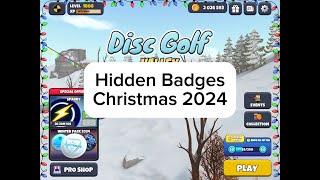 Hidden Badges, Christmas 2024 : Disc Golf Valley