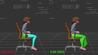 C4D Cloth R26 vs 2023