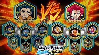 Valt Vs Aiger 5 Round | Who the strongest #beybladeburstrivalsgameplay