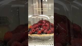 Fresh Berry Custard Pie,Krause Farm, Vancouver, BC,Canada