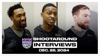 Malik Monk, De’Aaron Fox & Domantas Sabonis | Shootaround Interviews 12.28.24