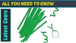 APQ Glossy Green Twist Ties 4" Best Versatile Bag Closures for Gifts and More