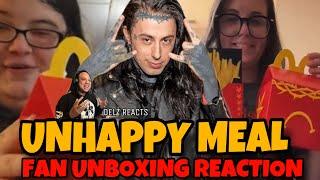 Fans Unbox Falling In Reverse Unhappy Meal By Ronnie Radke (Delz Reacts) #fallinginreverse