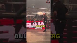 Goldberg gets injured on Monday Night Raw  #wwe #raw #wrestling