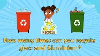 Recycling Facts for Kids| Glass Recycling Facts | Aluminium Recycling| Recycling for Kids |Recycling