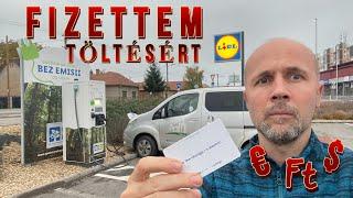 Pénzért töltöttem villanyautót a Lidl-nél!