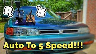 Part 1: 90-93 Honda Accord CB7 CB9 Automatic to 5 Speed Conversion