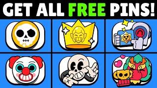 GET ALL OF THESE FREE PINS IN BRAWL STARS!!