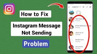 How To Fix Instagram Message Not Sending Problem | Instagram Message Sending Problem |