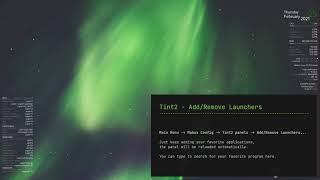 Mabox Linux - Tint2 panel configuration