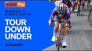 DRAMATIC FINAL STAGE  | Stage 3 | Santos Tour Down Under | Women's Highlights