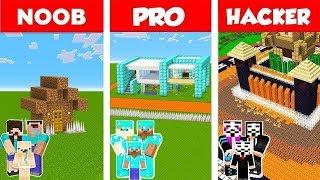 Minecraft NOOB vs PRO vs HACKER : SAFEST HOUSE DEFENSE CHALLENGE in Minecraft / Animation