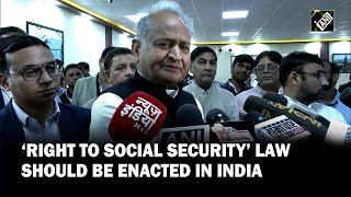 Ashok Gehlot pitches for social security law ahead of Rajasthan Assembly polls