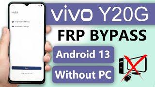 Vivo Y20G Frp Bypass Android 13 Without Pc | Vivo Y20G Google Account Remove Latest Update 2024