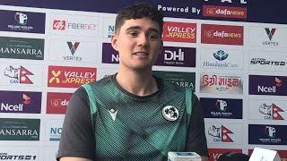 Gareth Delany , Ireland A player reacted to the 3 run loss against Nepal A