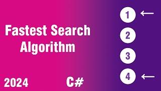 Fastest Search Algorithm in C# - Binary Search