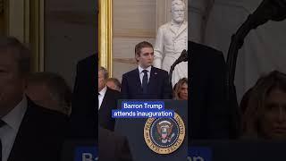 Barron Trump attends inauguration