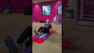 no anxiety here  just having fun working out at age 85  do you enjoy working out?