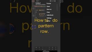 #How to do pattern row 2024 #mobile #coding #program #python #code #htmlcoding #php #code coding.