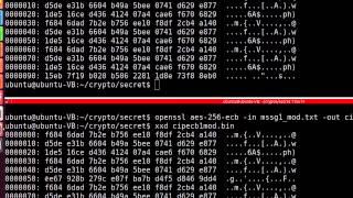 Secret Key Cryptography - AES using OpenSSL