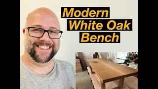 Modern White Oak Bench Build | Custom Furniture Edmonton