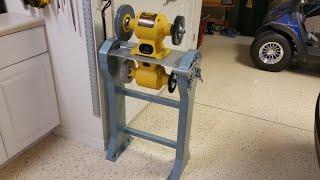 Rotating Dual Bench Grinder Stand