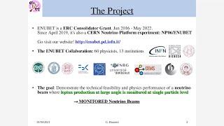 Giulia Brunetti - The ENUBET Project - a monitored narrow-band neutrino beams - 19 Apr 2021