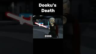 Lego Star Wars Dooku's Death Then vs Now