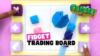 How to make origami FIDGET TRADING BOARD [origami fidget toys]