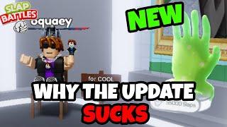 Why the new update in Slap Battles Sucks (NEW GLOVE & THE CHAIR IS BACK)