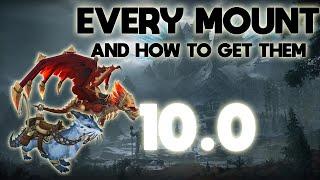 All the new WoW Dragonflight Mounts and where/how to get each one of them - Mount Guide