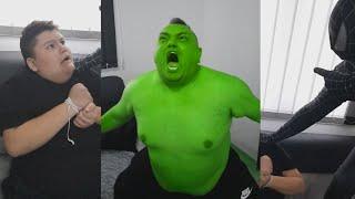 Hulk Saves Man From Black Spider-Man #shorts