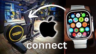 how to connect technogym skillbike to your iphone and apple watch // technogym bike strava sync