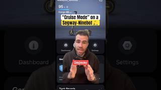 How to use cruise control on a Segway-Ninebot scooter #segway #scooter #cruisecontrol #tutorial