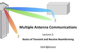 Lecture 2: Basics of Transmit and Receive Beamforming