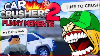 ROBLOX CAR CRUSHERS 2 FUNNY MOMENTS #3 (no driver licence)